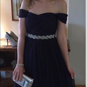 Long Navy formal dress